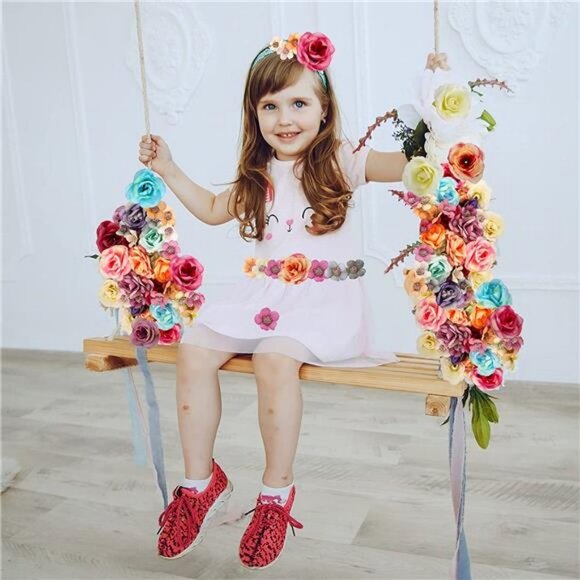 174 Pieces Mini Flower Heads Silk Daisy Rose Head Flowers, 2 cm and 4 cm - Picture 2 of 6